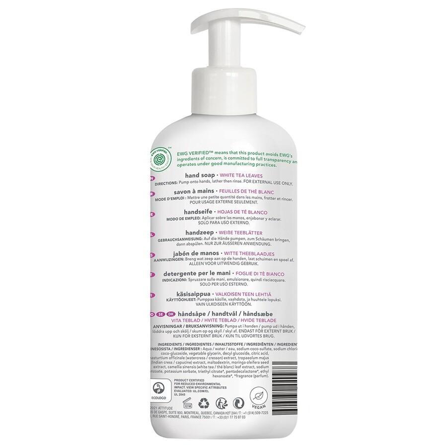 Milo za roke Attitude Super Leaves Science – listi belega čaja – 473 ml