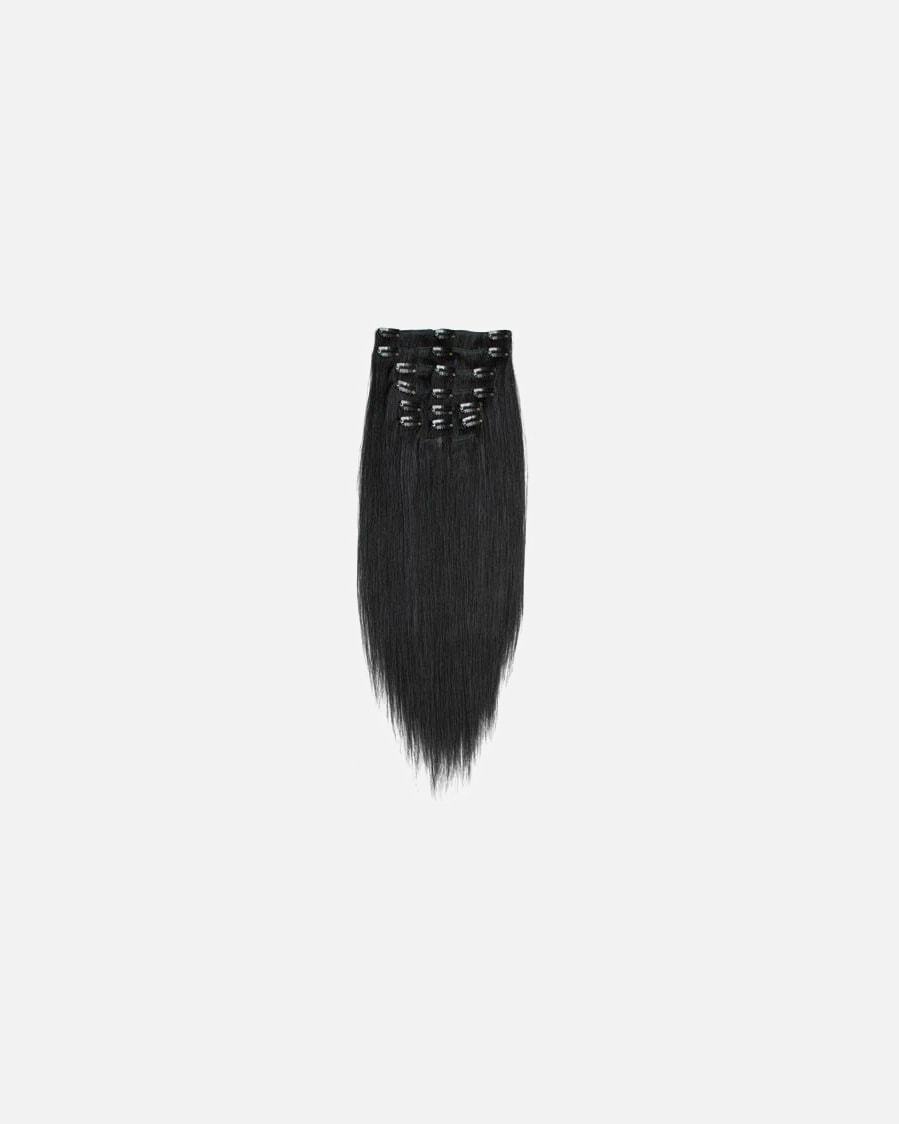 „FashionGirl“ prisegamos plaukų šukuosenos su segtukais #60 platininė blondinė – 65 cm – 1 vnt.
