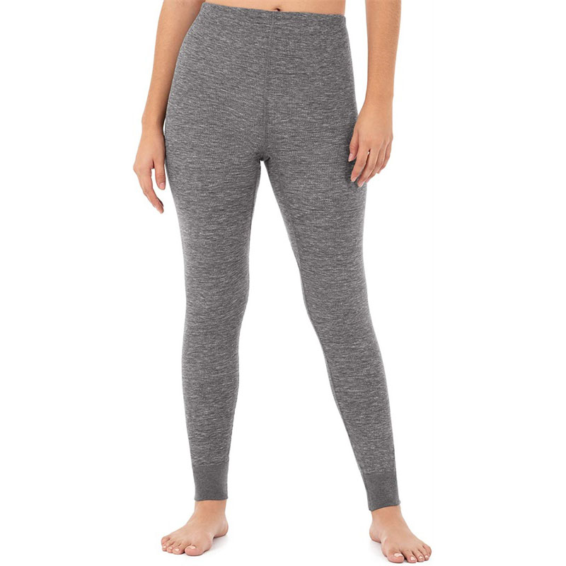Pantaloni termici premium Fruit of the Loom da donna con micro waffle, disponibili nel negozio di abbigliamento femminile.