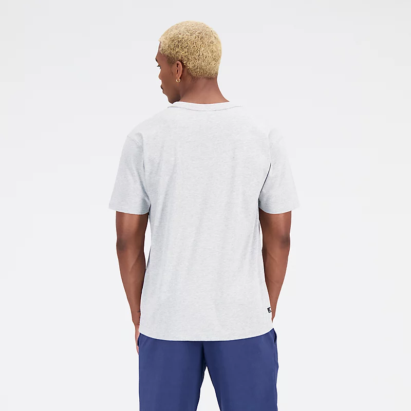 Męska koszulka z krótkim rękawem Essentials Reimagined Cotton Jersey - ATHLETIC GREY