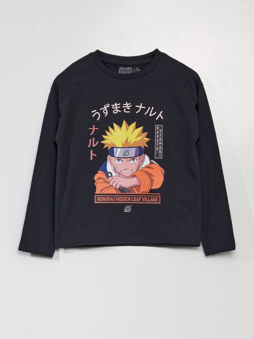Naruto T-shirt met korte mouwen - ZWART