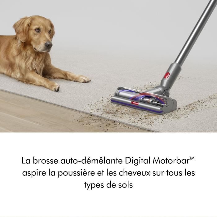 DYSON V15 Detect Absolute - Draadloze stofzuiger - 240 AW vermogen - Tot 60 minuten gebruiksduur - Borstel met geïntegreerde verlichting