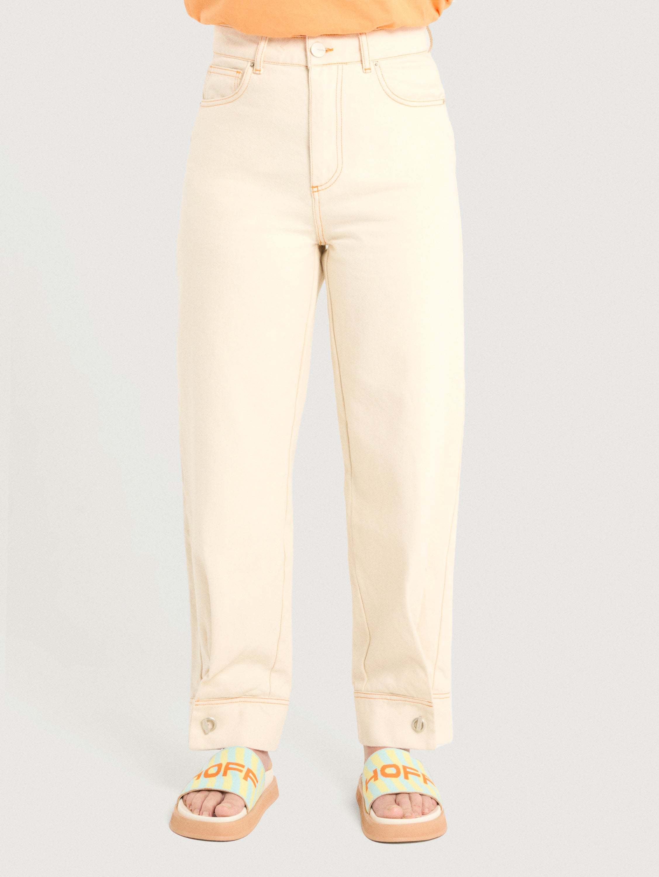 PANTALÓN DENIM AZORES OFF WHITE