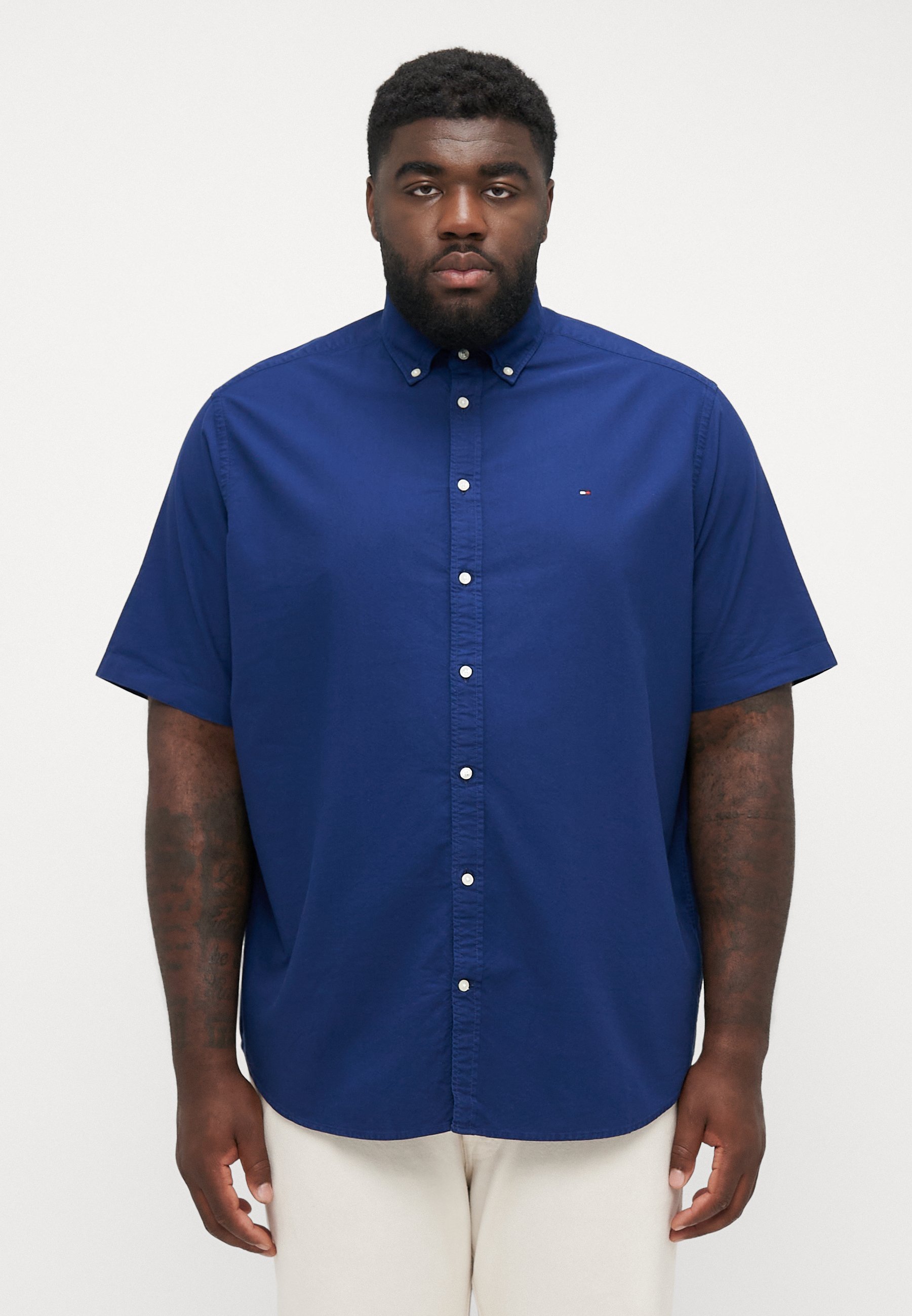 Chemise Tommy Hilfiger - style preppy bleu marine