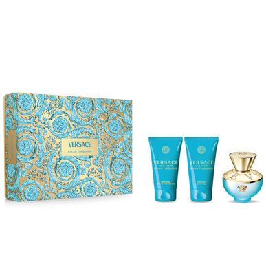 Versace Dylan Turquoise Eau de Toilette Gavesett, Treaktig Parfyme for Kvinner, 50 ml
