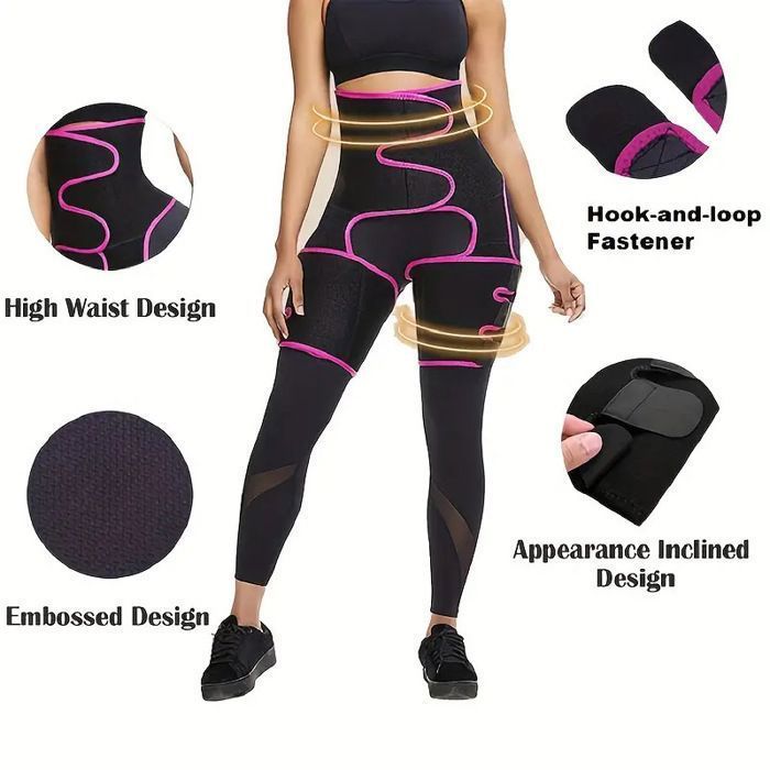 Cinturón reductor para mujer - Cintura alta - Pérdida de peso - Ajustable - Cinturón reductor - Banda para el sudor (S/M)