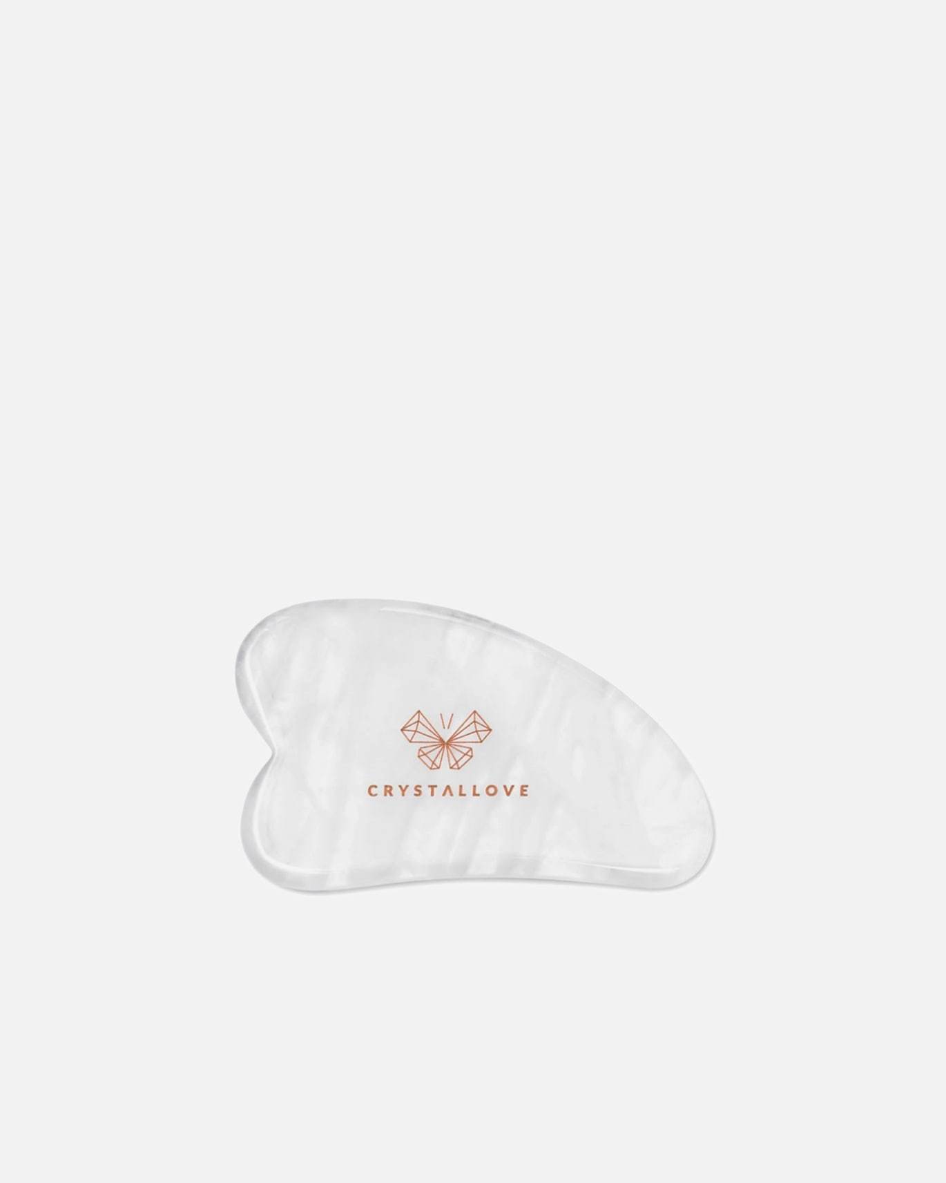 Crystallove Gua Sha masažer za lice od prozirnog kvarca – 1 komad