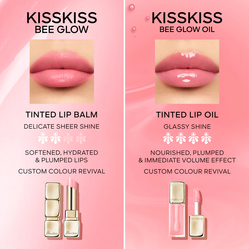 GUERLAIN Blooming Denim KissKiss Bee Glow Oil óleo labial com mel