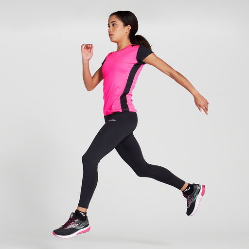  Camiseta Manga Corta Joma Record Ii Rosa Flúor Negro