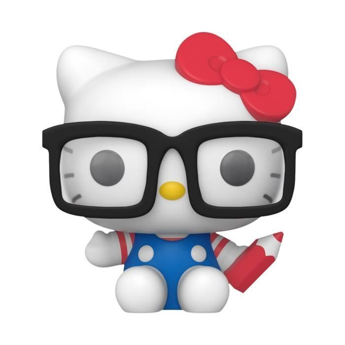 Figurine de collection - FUNKO - Hello Kitty Nerd - Gris - Multicolore - Enfant