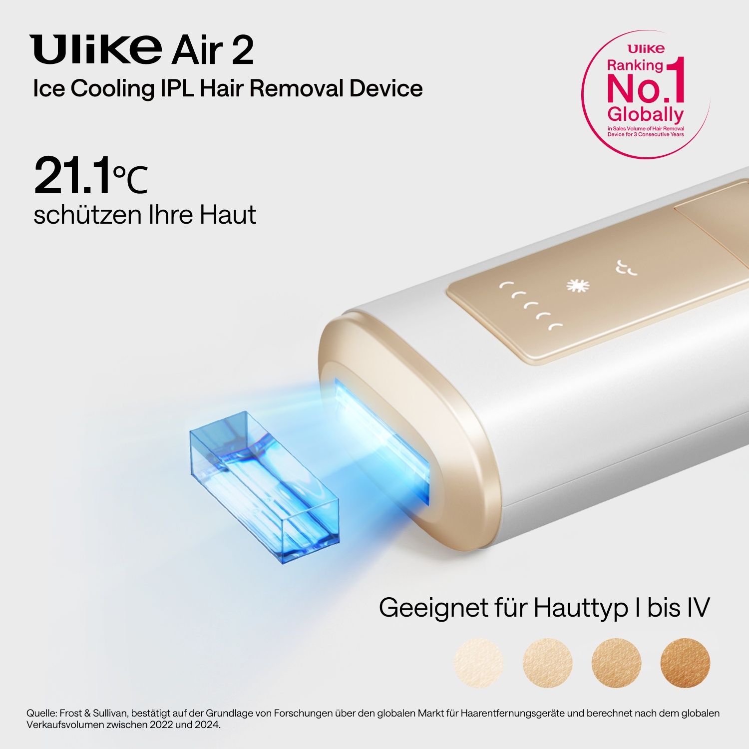 ULIKE uređaj za uklanjanje dlačica Air2 White IPL uređaj za uklanjanje dlačica - IPL uređaj za uklanjanje dlačica