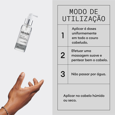 Nioxin Professionals Diaboost plaukų storinimo serumas „Density Defend“ intensyvus plaukų gydymas 100 ml