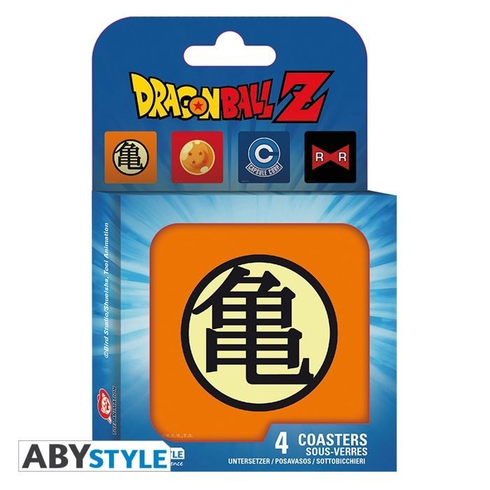 ABYstyle - Dragon Ball - Juego de 4 posavasos con símbolos
