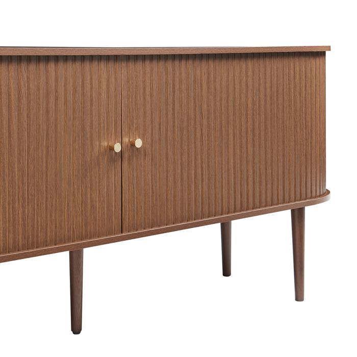 Buffet Mapia 166 x 40 x 70 cm effet noyer