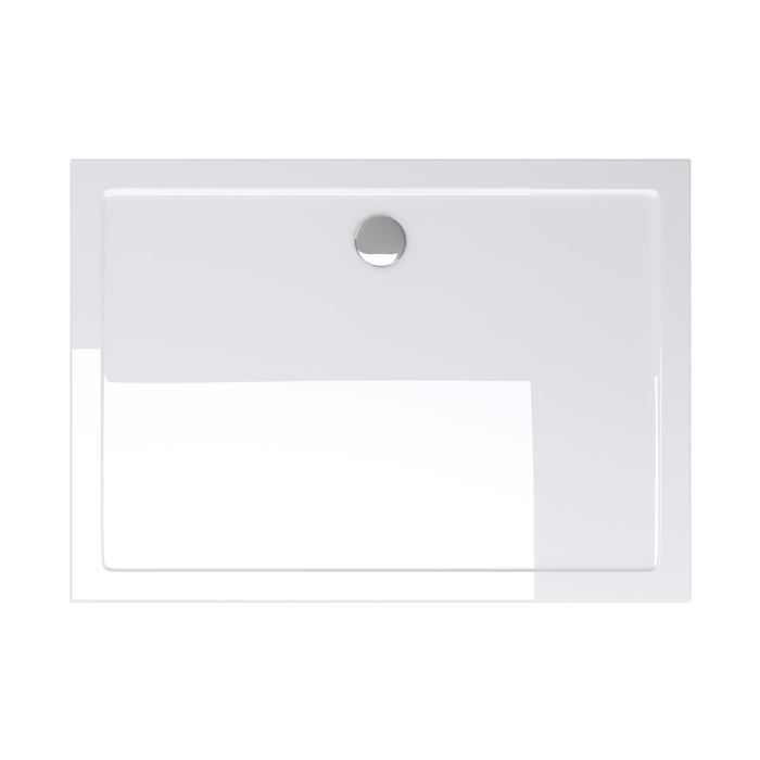 Receveur de douche bac à douche doporro Faro02 acrylique plat blanc rectangulaire 80x100x4cm pour la salle de bain