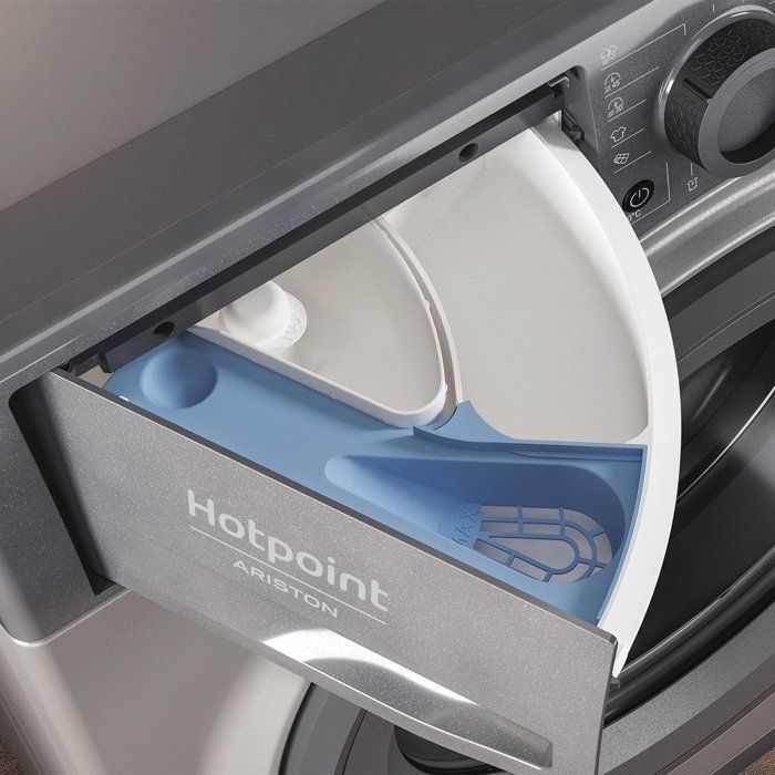 HOTPOINT NSWM946GGFR Front-Loading Washing Machine - 9 kg - Induction - 1400 rpm - Class A - Graphite