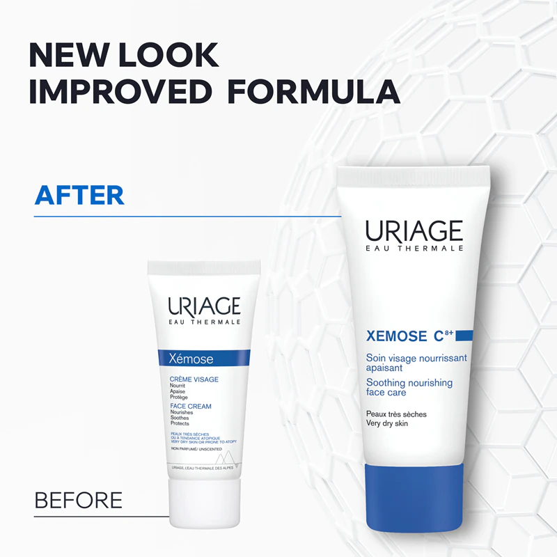 Uriage Xemose C8+ Creme Facial Suavizante e Nutritivo para pele seca e atópica
