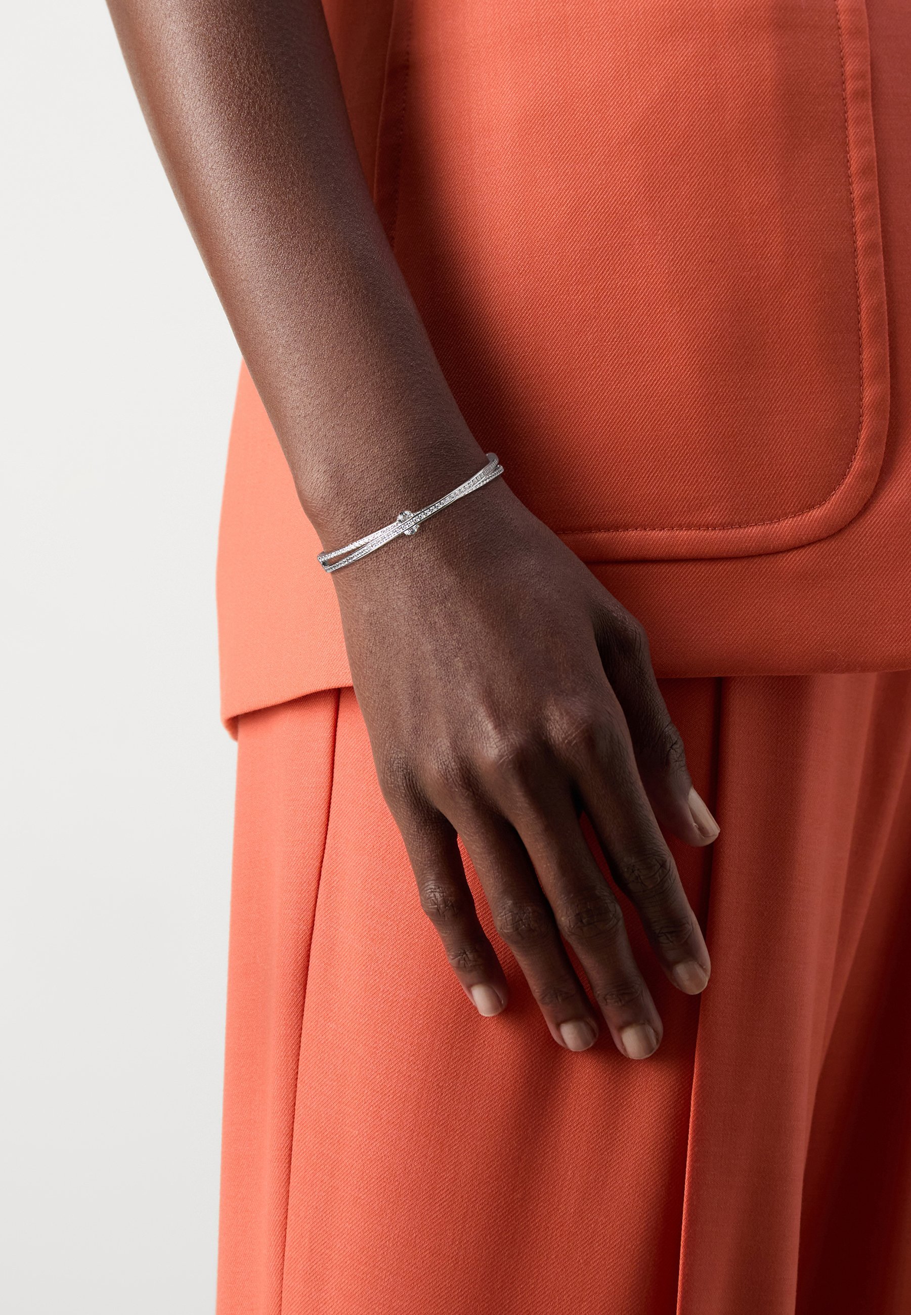 Bransoletka Swarovski HYPERBOLA BANGLE DROP - Bransoletka - biała