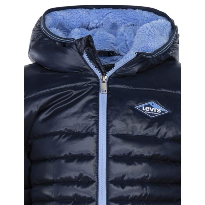 Levi's LVB Sherpa-gefütterte Steppjacke aus mittelschwerem Material - Blau