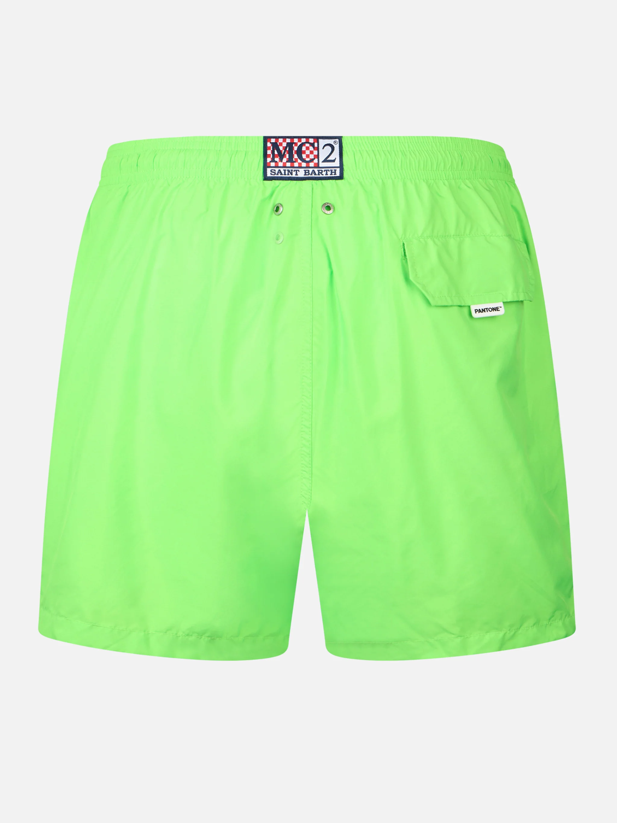 Costume da bagno da uomo in tessuto leggero verde fluo Lighting Panton