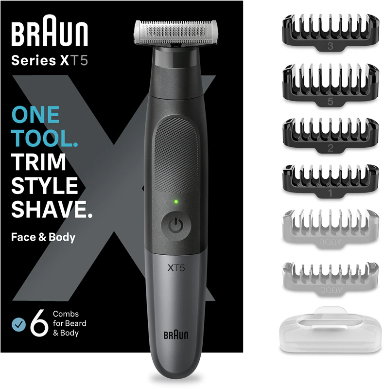 Aparador e barbeador de barba Braun Series X XT5200