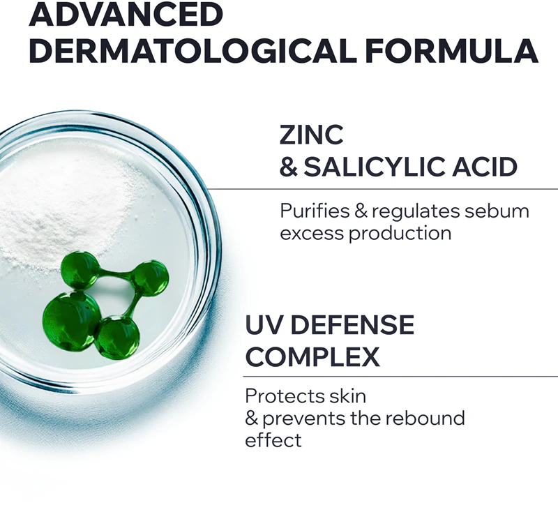 Uriage Hyseac 3-Regul+ Global Anti-Blemish Care SPF50+ Tagescreme für fettige Haut SPF 50+