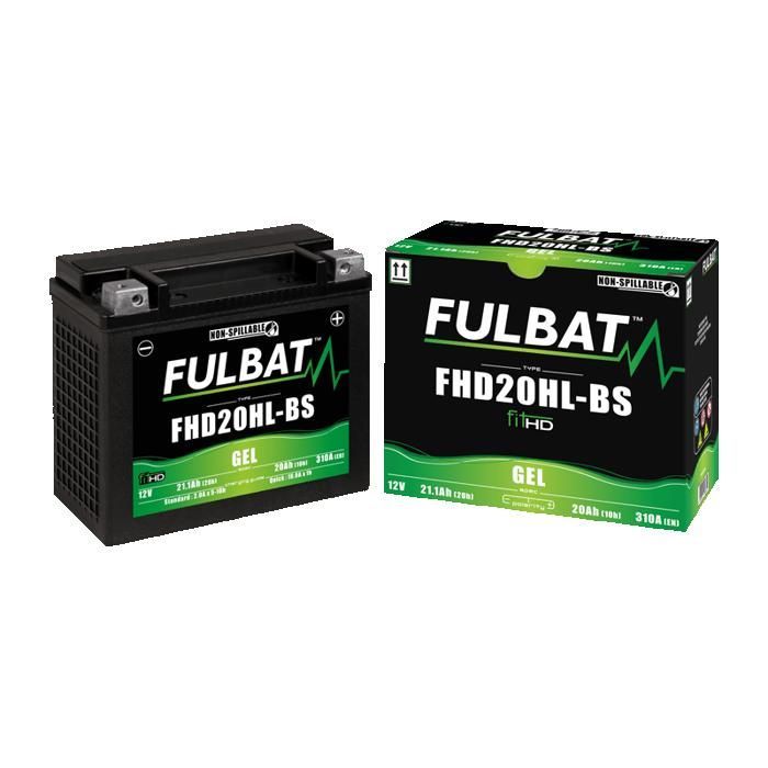 Batería de gel YHD20HL-BS FULBAT de 12V20AH sin mantenimiento LG175 L87 H155 (HARLEY DAVIDSON)
