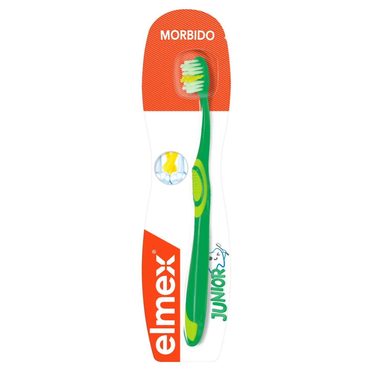 Brosse à dents souple ELMEX Elmex Junior pour enfants de 6 à 12 ans