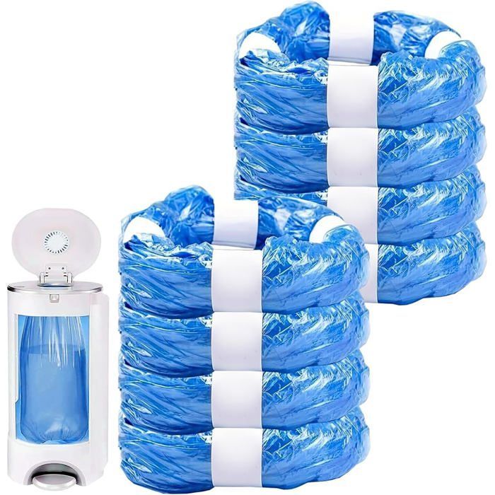 bolsas de recambio para pañales, paquete de 8, para Angelcare, cubo de basura de gran capacidad, ecológico, excelente resistencia.