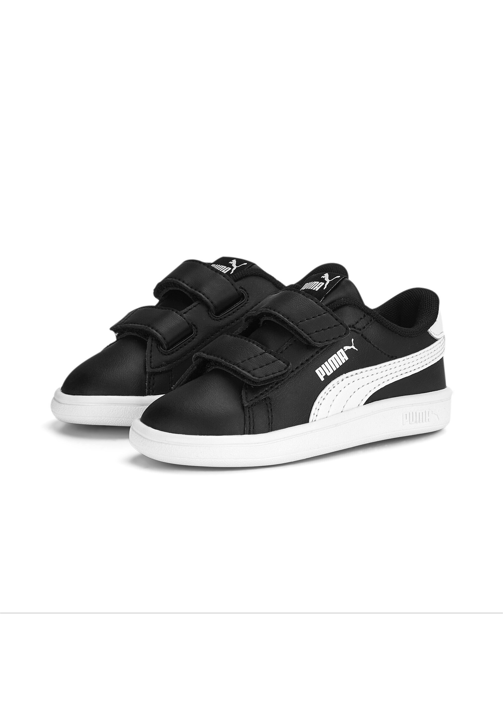 Puma SMASH 3.0 LV INF - Babyschoenen - zwart wit