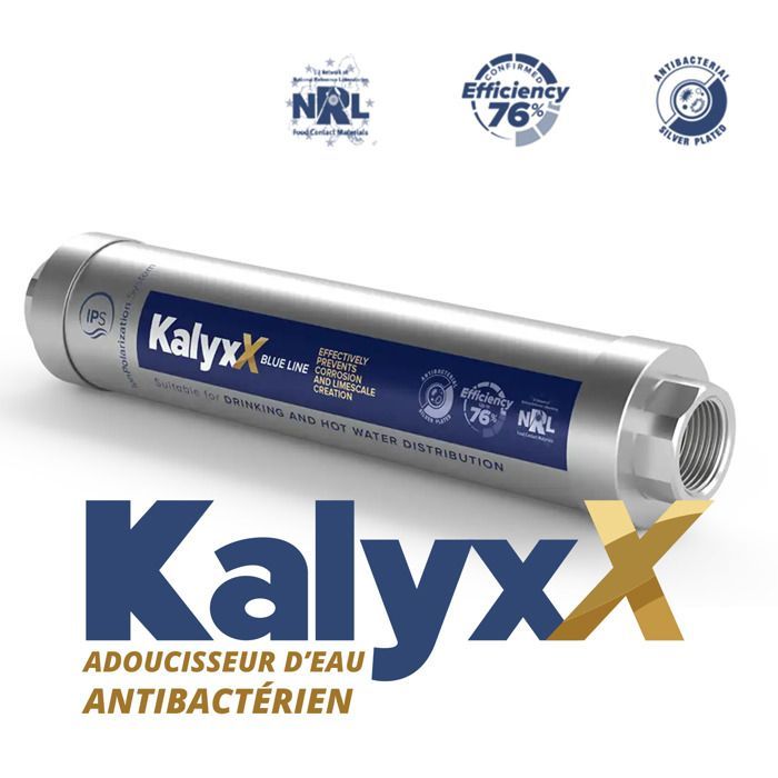 Swiss Aqua Technologies - Adoucisseur d'eau Anticalcaire Antibactérien innovant IPS Kalyxx BlueLine G1/2 ' femelle (IPSKXBG12)