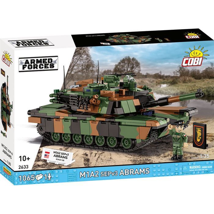 Jeu de construction - COBI - M1A2 SEPv3 ABRAMS - Camouflage - Poids 1,27 kg - Couleur camouflage
