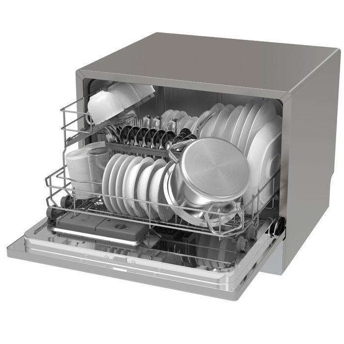 GEDTECH - Lava-louças de bancada GLV6T47SL - 6 serviços - 47 dB - Início programado