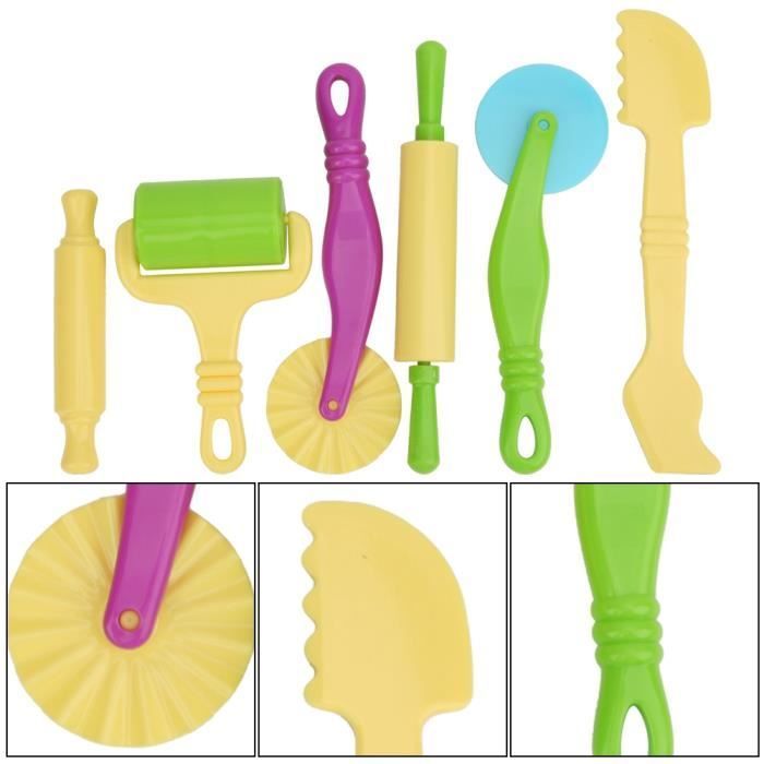Set di 6 strumenti in plastica per modellare Play-Doh per bambini - SURENHAP