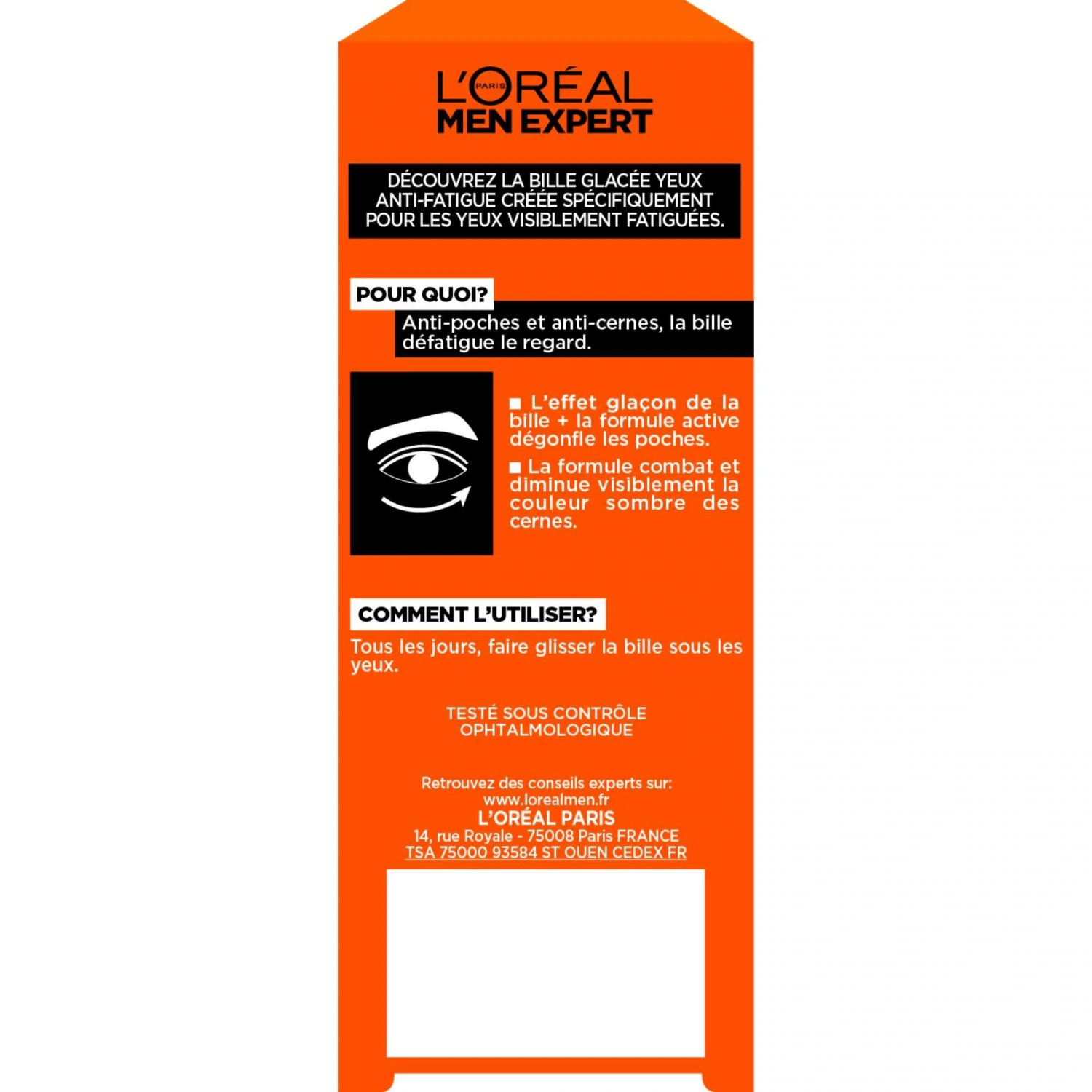 L´Oréal Men Expert Expert Hydra Energetic Bille Glacée Yeux Anti-fatigue - 10ml
