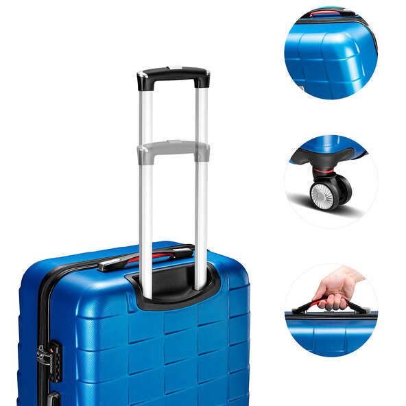 Hartschalenkoffer-Set Exopack, 3-tlg., blau
