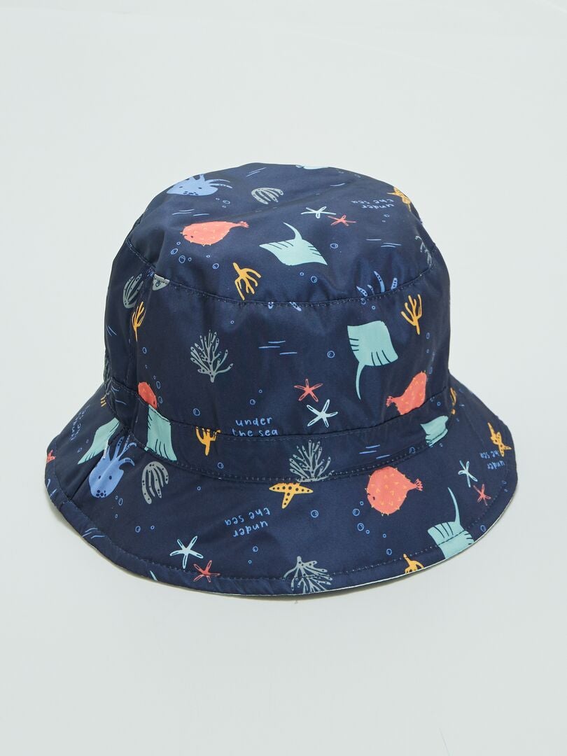 Gorro bob de doble cara - AZUL