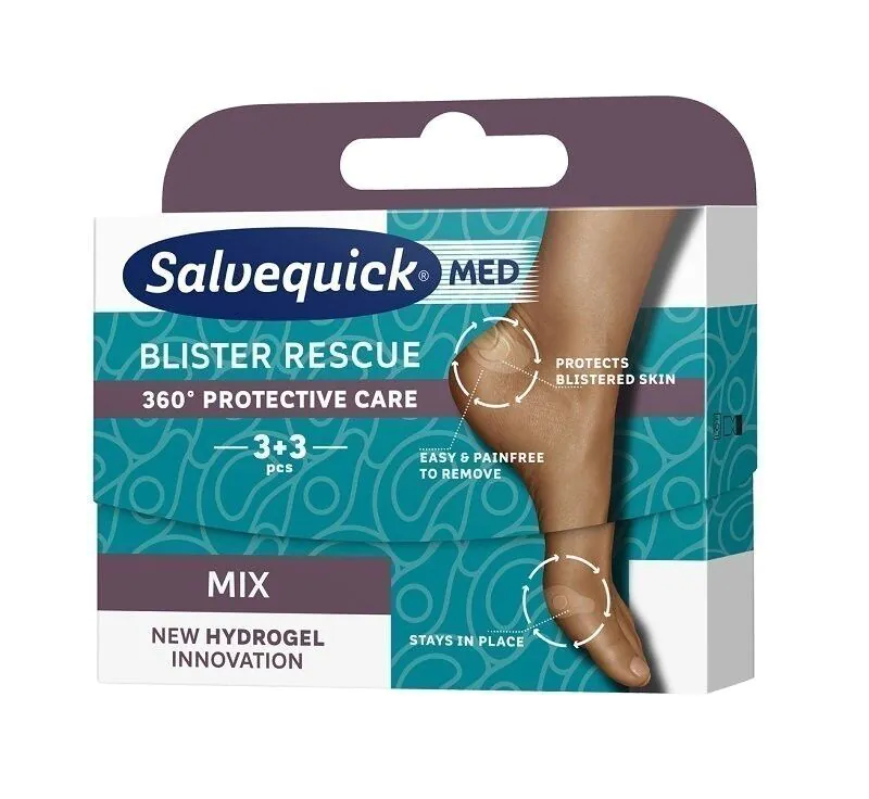 Salvequick Blister Rescue, Plastry Na Pęcherze, Mix
