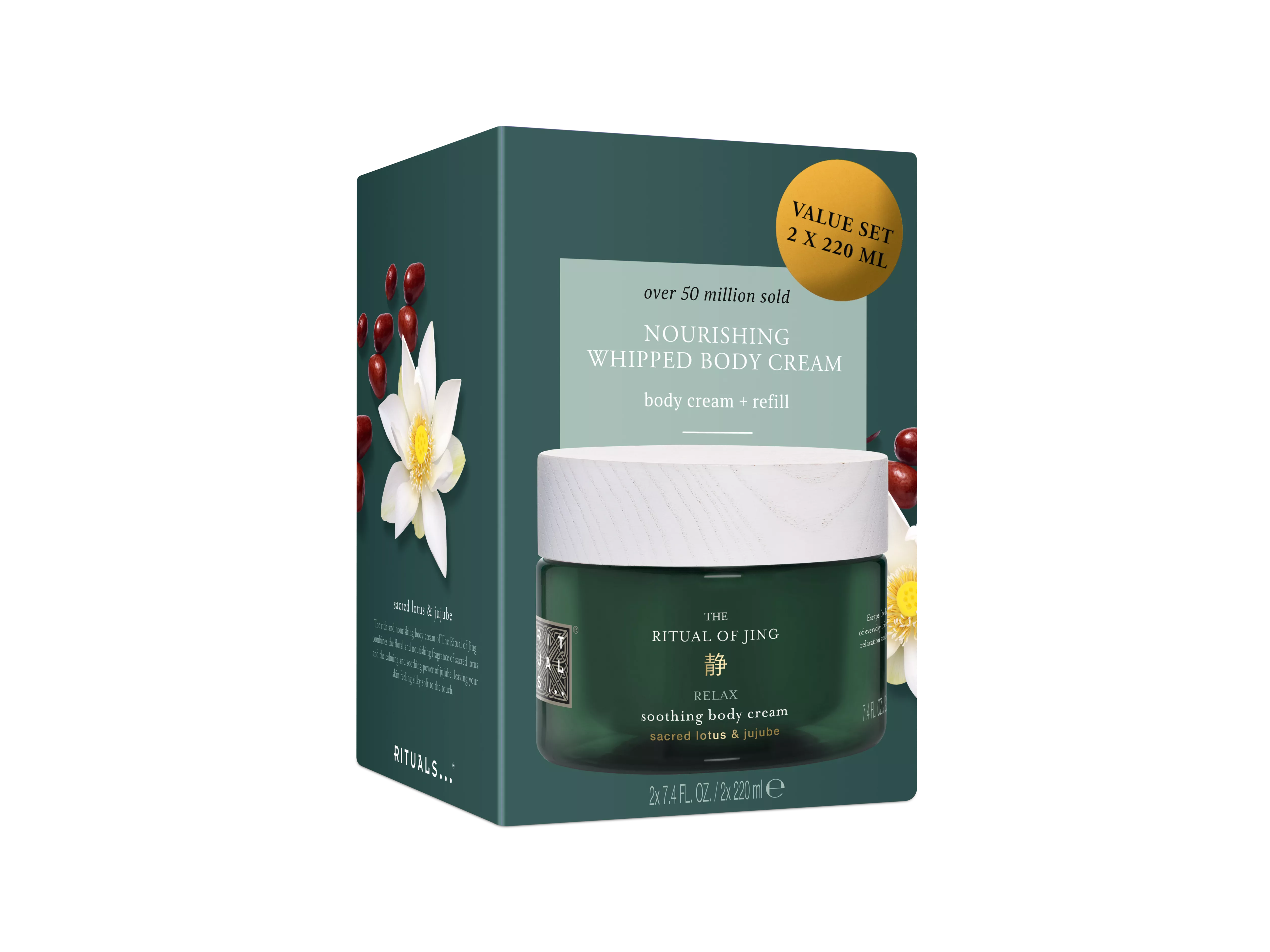 Crema corporal y paquete de recarga