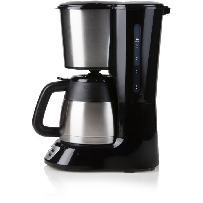 Filter coffee maker - DOMO - DO709K - 1000 W - 1 L - 8 cups - LCD screen - 24-hour timer - Stainless steel