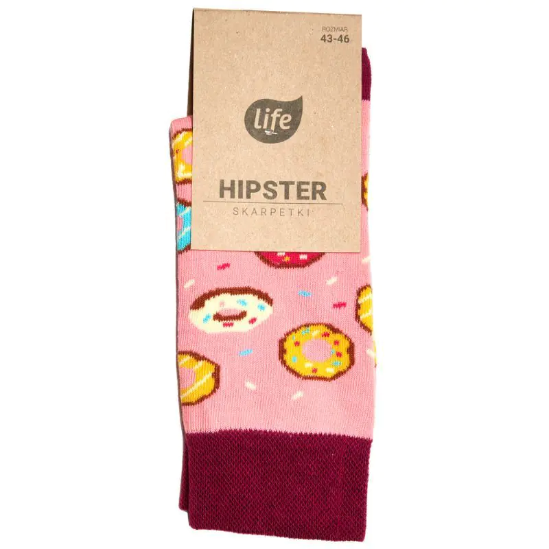 Life Skarpetki Hipster Wzór Donut Rozm. 39-42