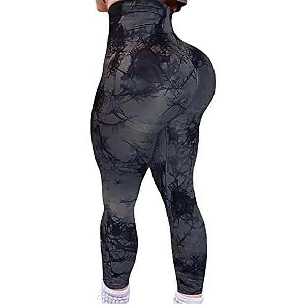 Leggings taille haute sans coutures effet push-up pour femmes, couleur pêche, pour le sport et la gym.