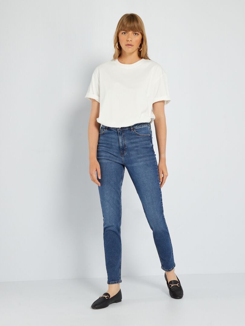 Calça jeans slim fit tamanho 28L - Azul