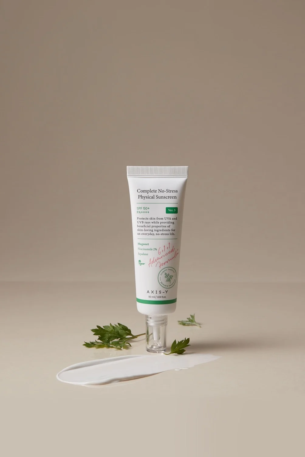 6+1+1 Complete No-Stress Physical Sunscreen V.3 SPF50+ PA++++ - Solare viso alta prot.
