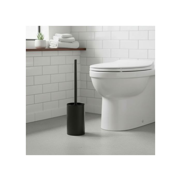 Ensemble d'accessoires de salle de bain - BOTLE - Noir - Acier inoxydable - Design moderne - Montage facile