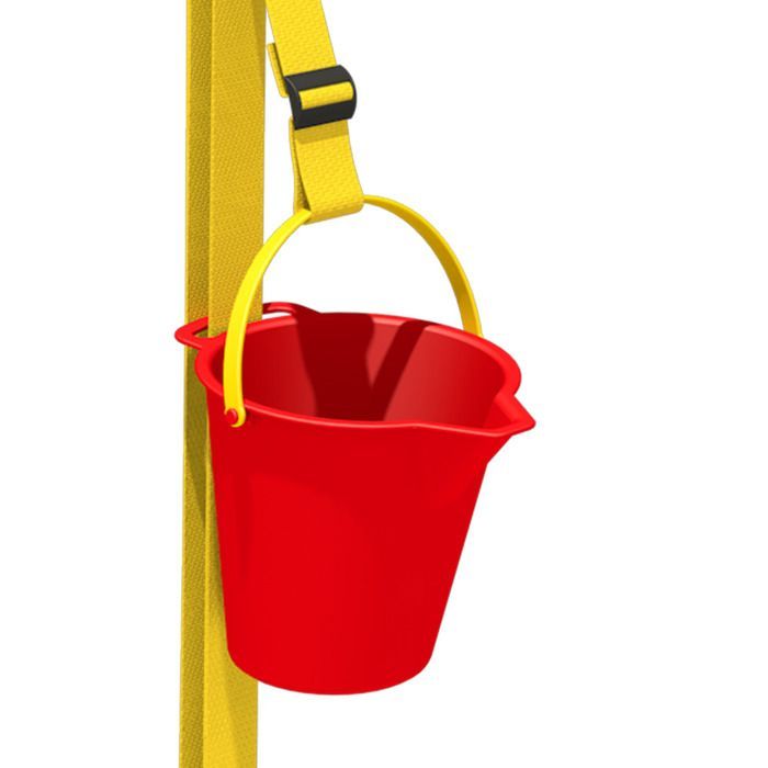 Cabrestante WICKEY Xtra-Lift con cubo – Accesorio para juegos de rol de obras de construcción de 210 cm – Para exteriores