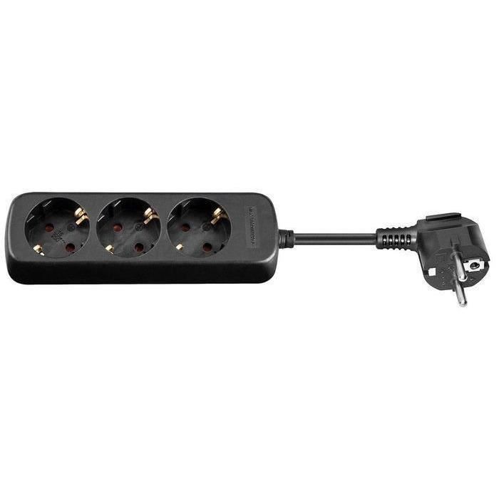 Presa elettrica - MICRO CONNECT - PRESA SCHUKO A 3 VIE - Nera - Rettangolare - A prova di bambino