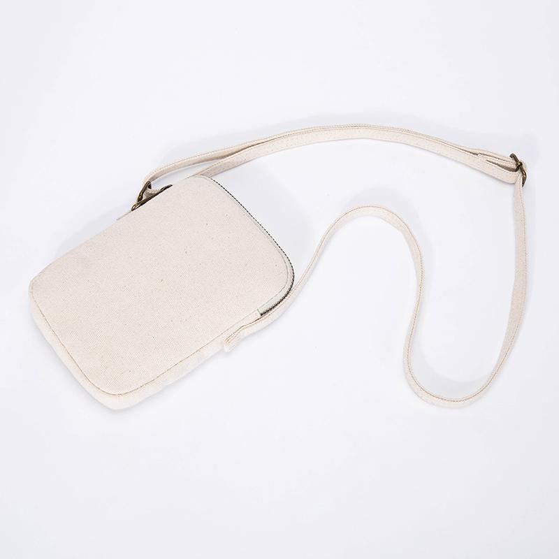 Borsa per cellulare da donna, mini portafoglio Harajuku, borsa a tracolla in tela.