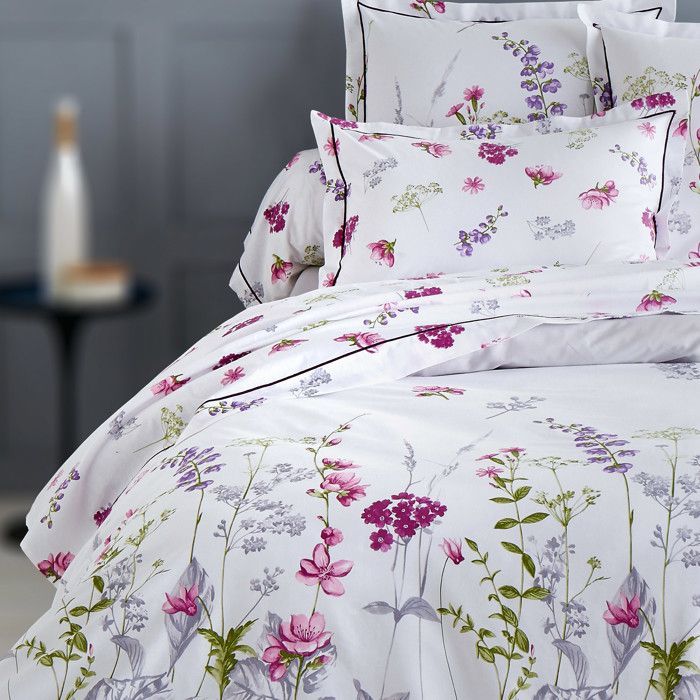 Lençol plano de algodão branco PRETTY 240x310 cm