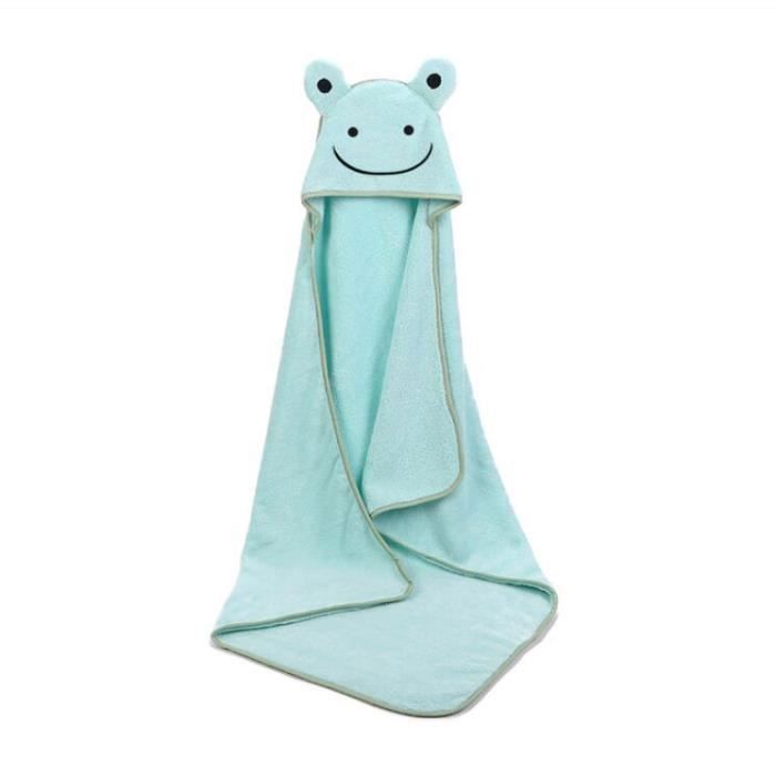 Serviettedebainbébé--90*90cm-Corailpolaire-Bleu .